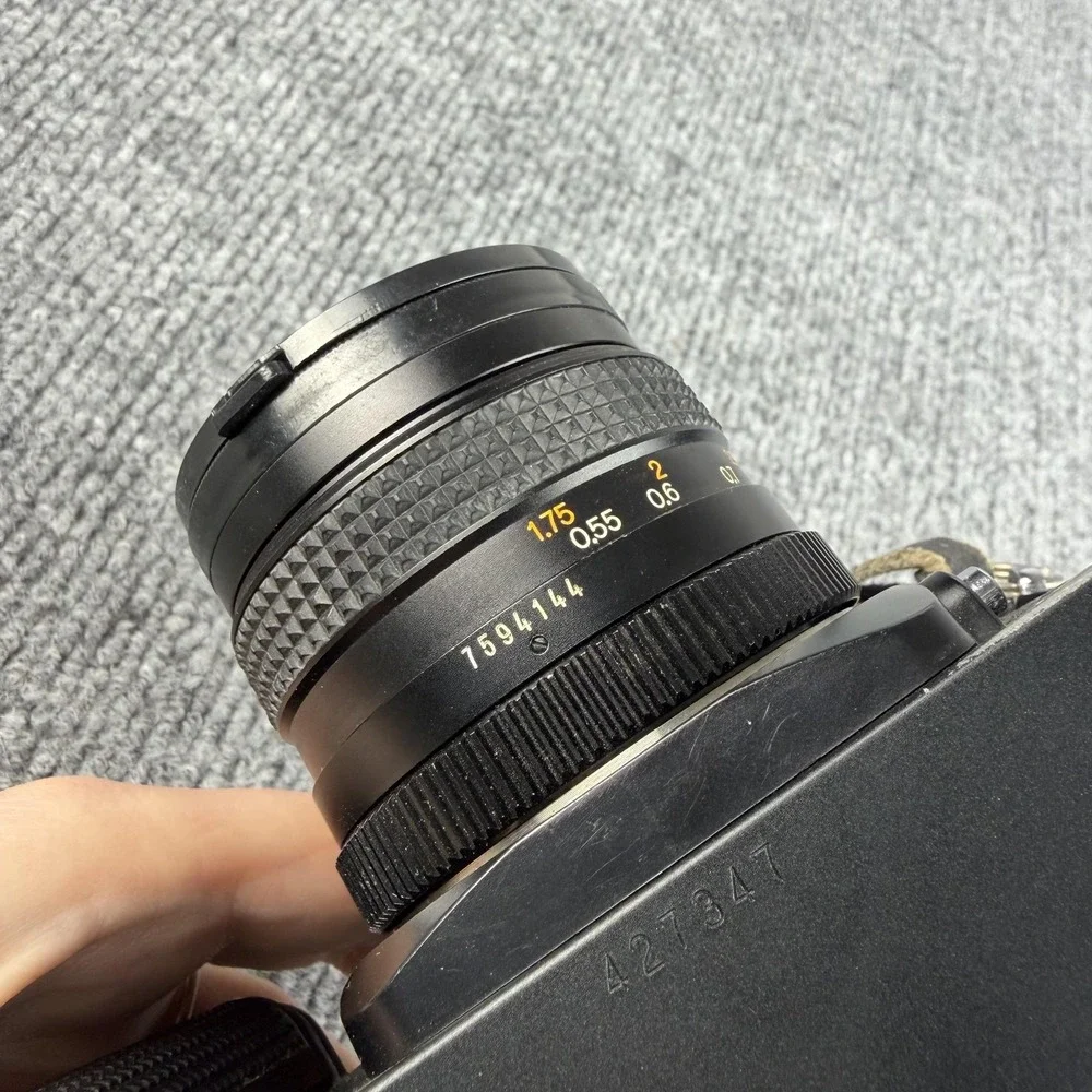Konica FS-1 35mm SLR Film Camera Black Hexanon AR 50mm‎ F1.7 Lens Japan